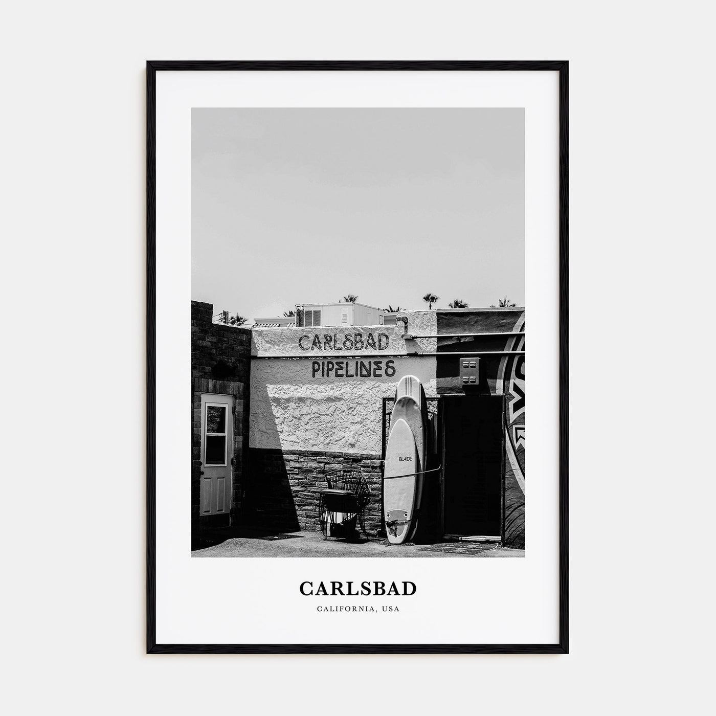Carlsbad Portrait B&W No 2 Poster