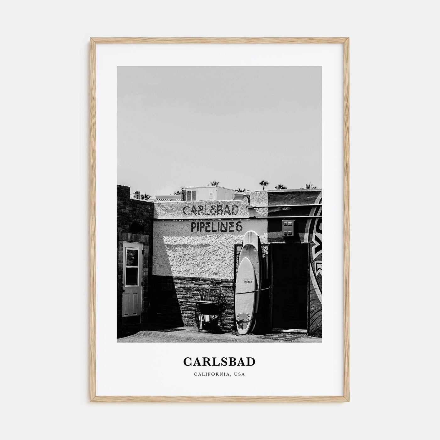 Carlsbad Portrait B&W No 2 Poster