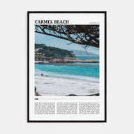 Carmel Beach Travel Color Poster