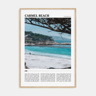 Carmel Beach Travel Color Poster
