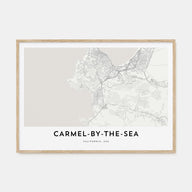 Carmel-by-the-Sea Map Landscape Poster