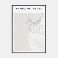 Carmel-by-the-Sea Map Portrait Poster