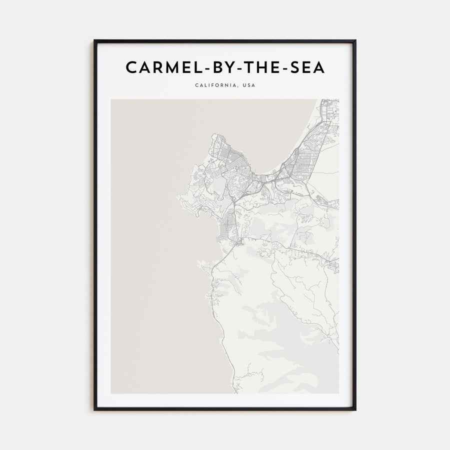 Carmel-by-the-Sea Map Portrait Poster
