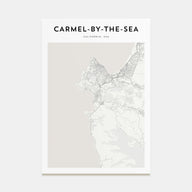 Carmel-by-the-Sea Map Portrait Poster