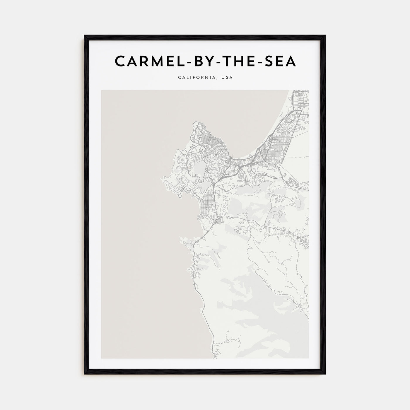 Carmel-by-the-Sea Map Portrait Poster