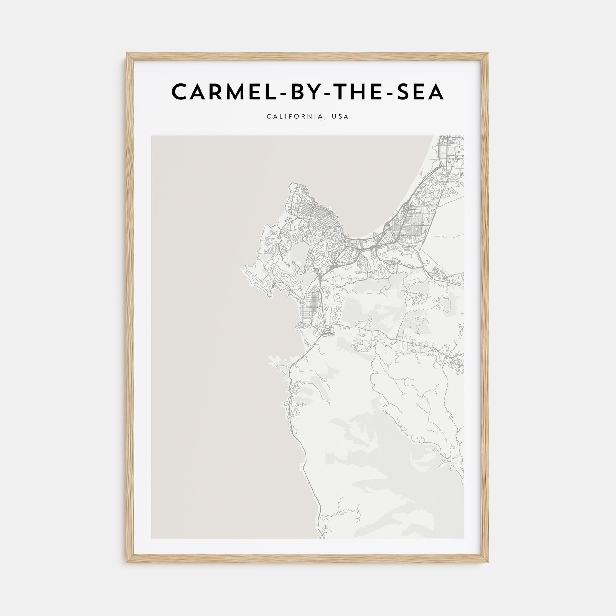 Carmel-by-the-Sea Map Portrait Poster
