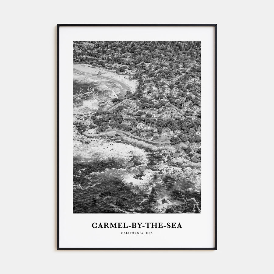Carmel-by-the-Sea Portrait B&W Poster