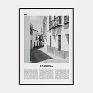Carmona Travel B&W Poster