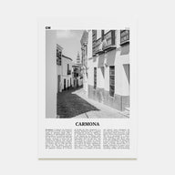 Carmona Travel B&W Poster