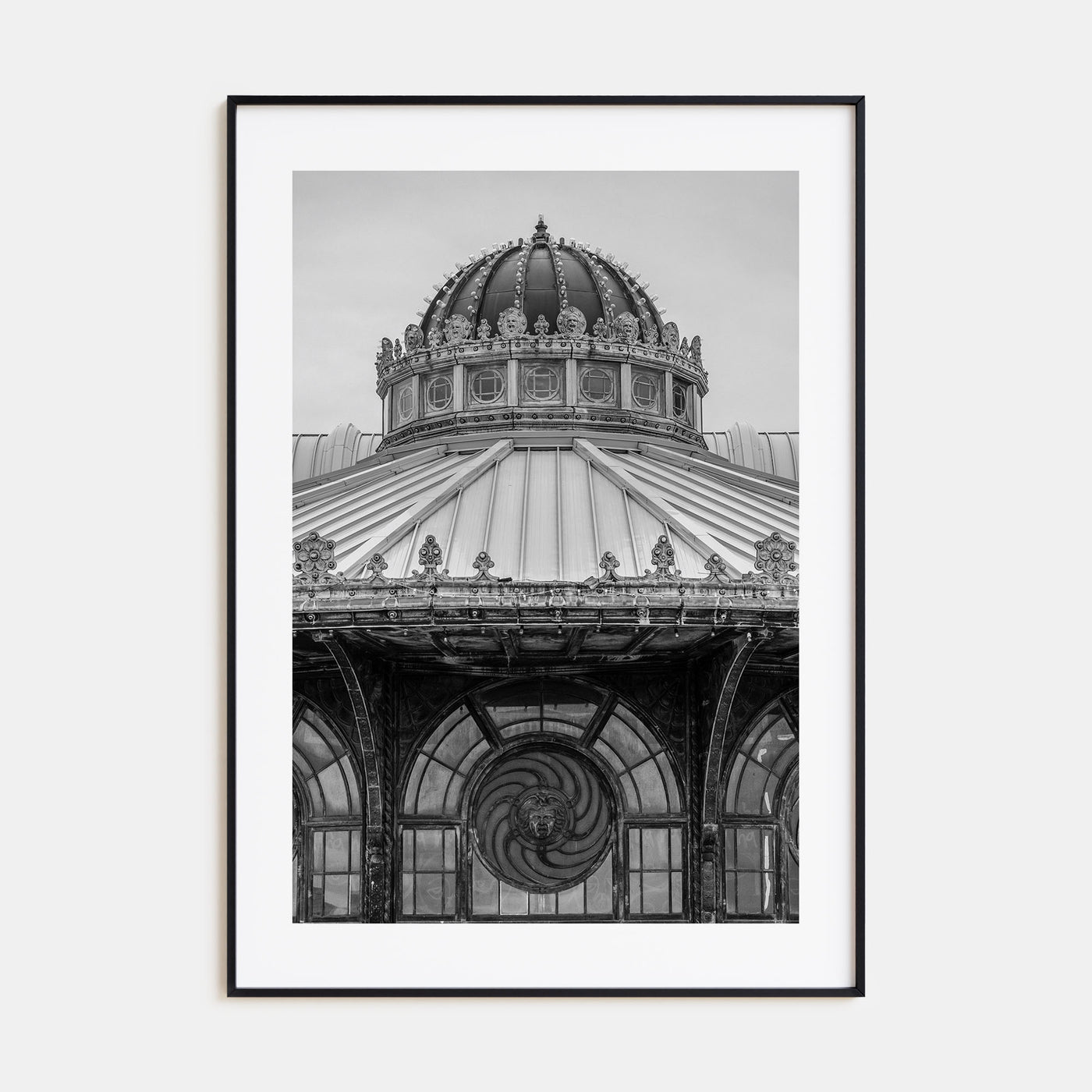 Carousel House Photo B&W Poster
