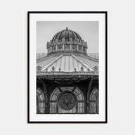 Carousel House Photo B&W Poster