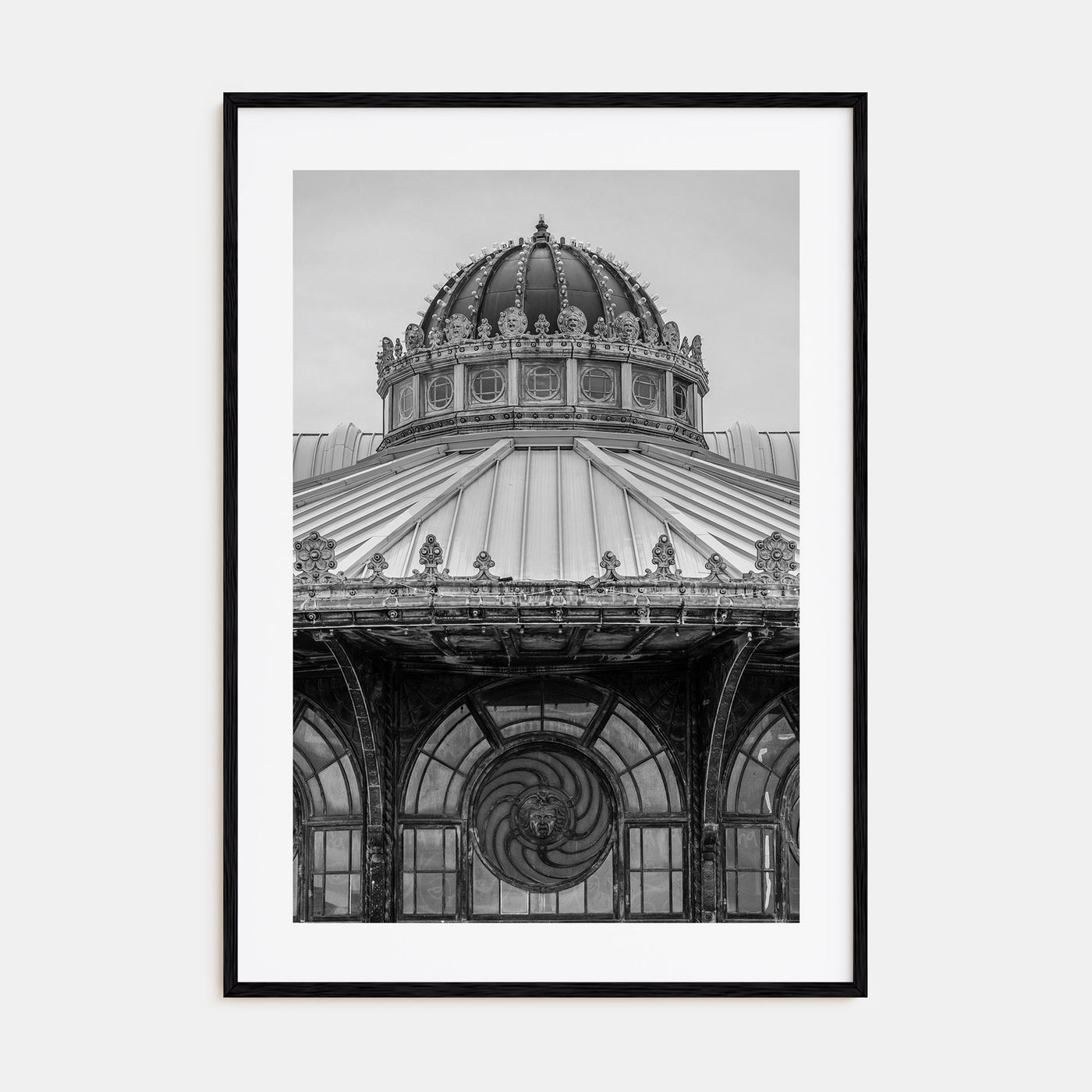 Carousel House Photo B&W Poster