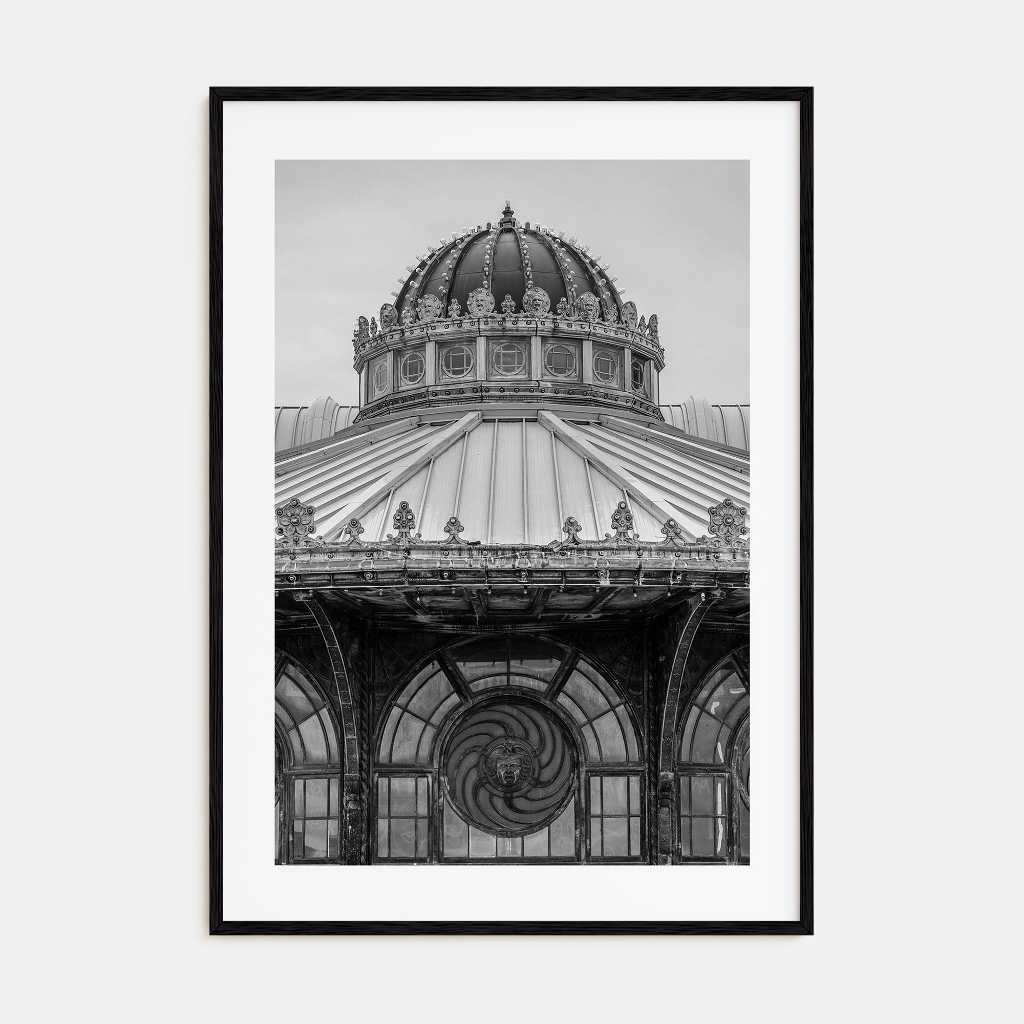 Carousel House Photo B&W Poster