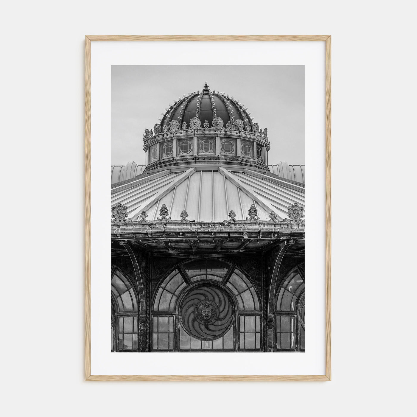 Carousel House Photo B&W Poster