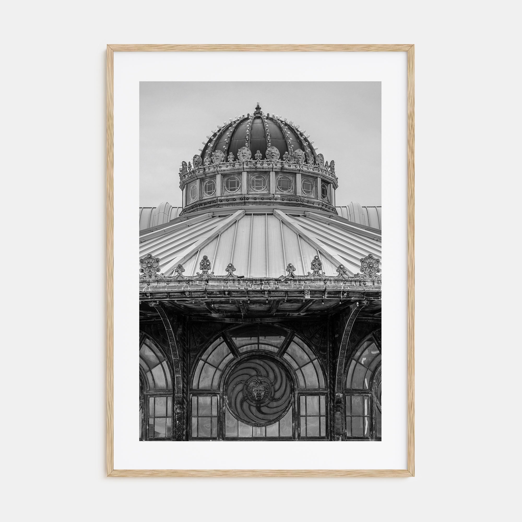 Carousel House Photo B&W Poster