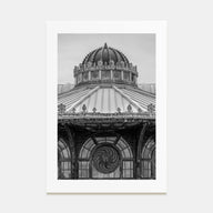 Carousel House Photo B&W Poster
