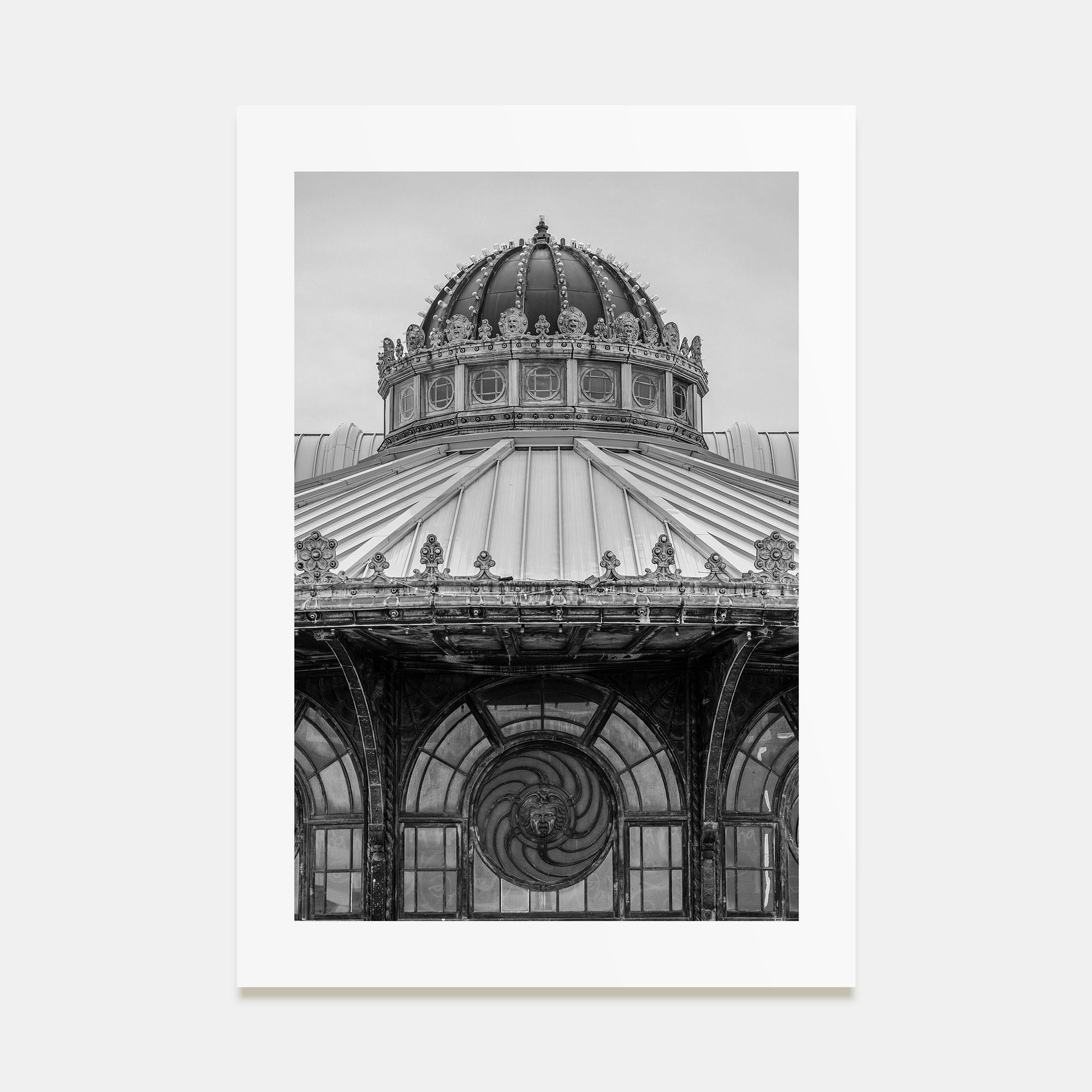 Carousel House Photo B&W Poster