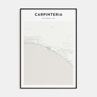 Carpinteria Map Portrait Poster