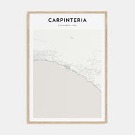 Carpinteria Map Portrait Poster