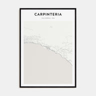 Carpinteria Map Portrait Poster
