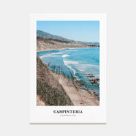 Carpinteria Portrait Color Poster