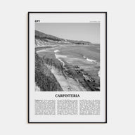 Carpinteria Travel B&W Poster