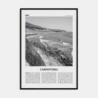 Carpinteria Travel B&W Poster