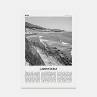Carpinteria Travel B&W Poster