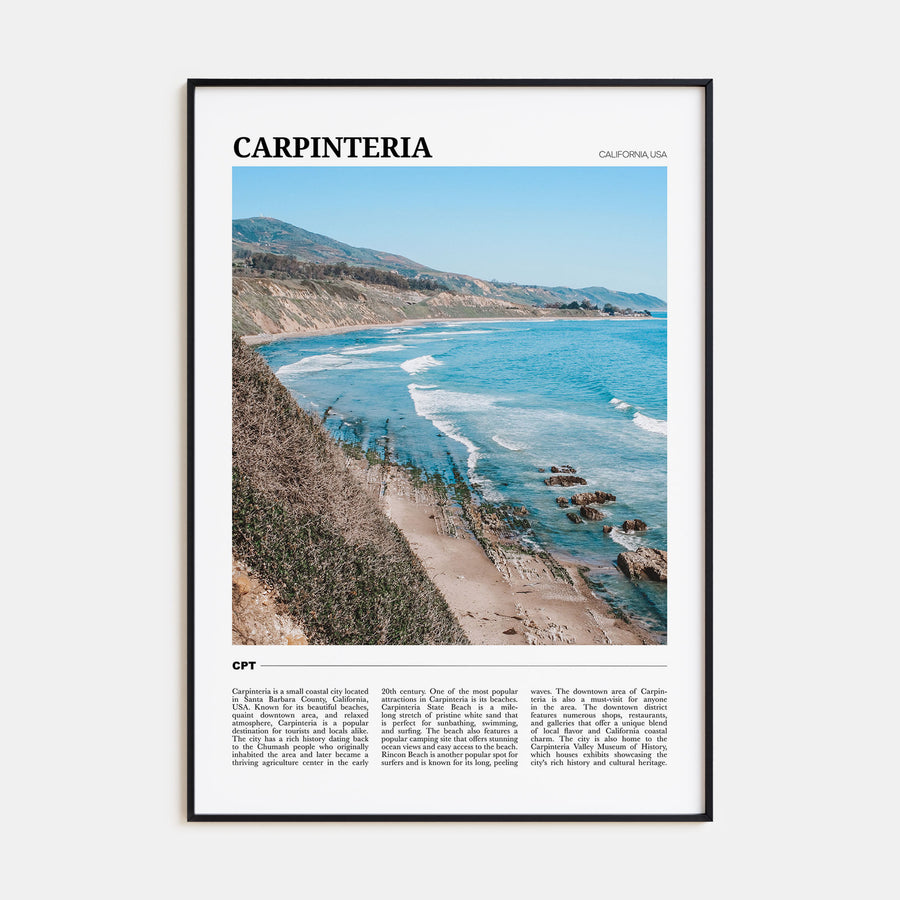 Carpinteria Travel Color Poster
