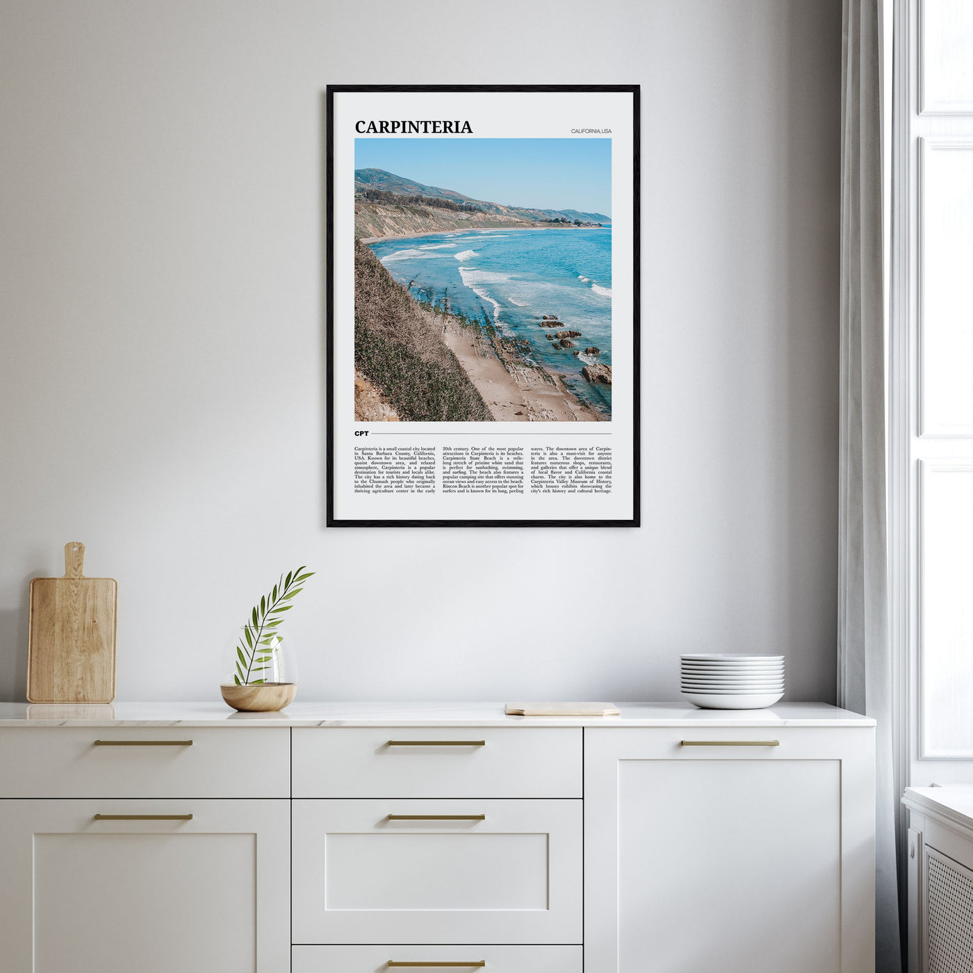 Carpinteria Travel Color Poster