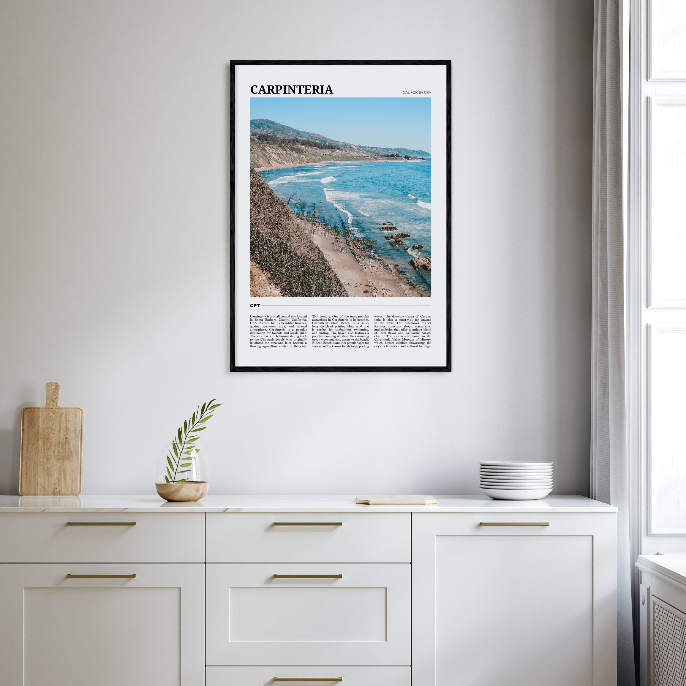 Carpinteria Travel Color Poster