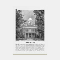 Carson City Travel B&W Poster