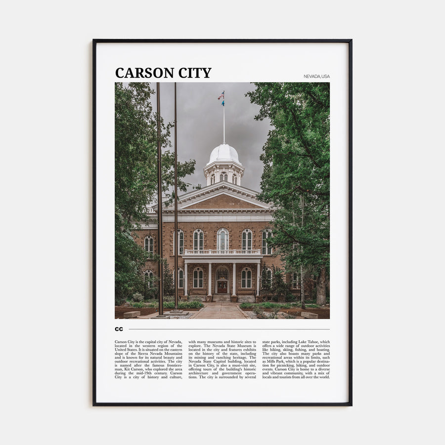 Carson City Travel Color Poster