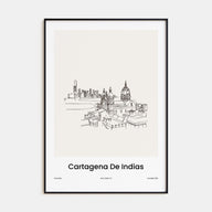 Cartagena de Indias Drawn Poster