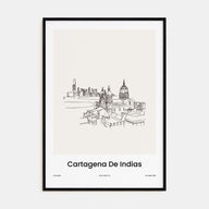 Cartagena de Indias Drawn Poster