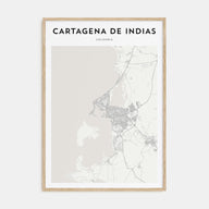 Cartagena de Indias Map Portrait Poster