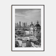 Cartagena de Indias Photo B&W Poster