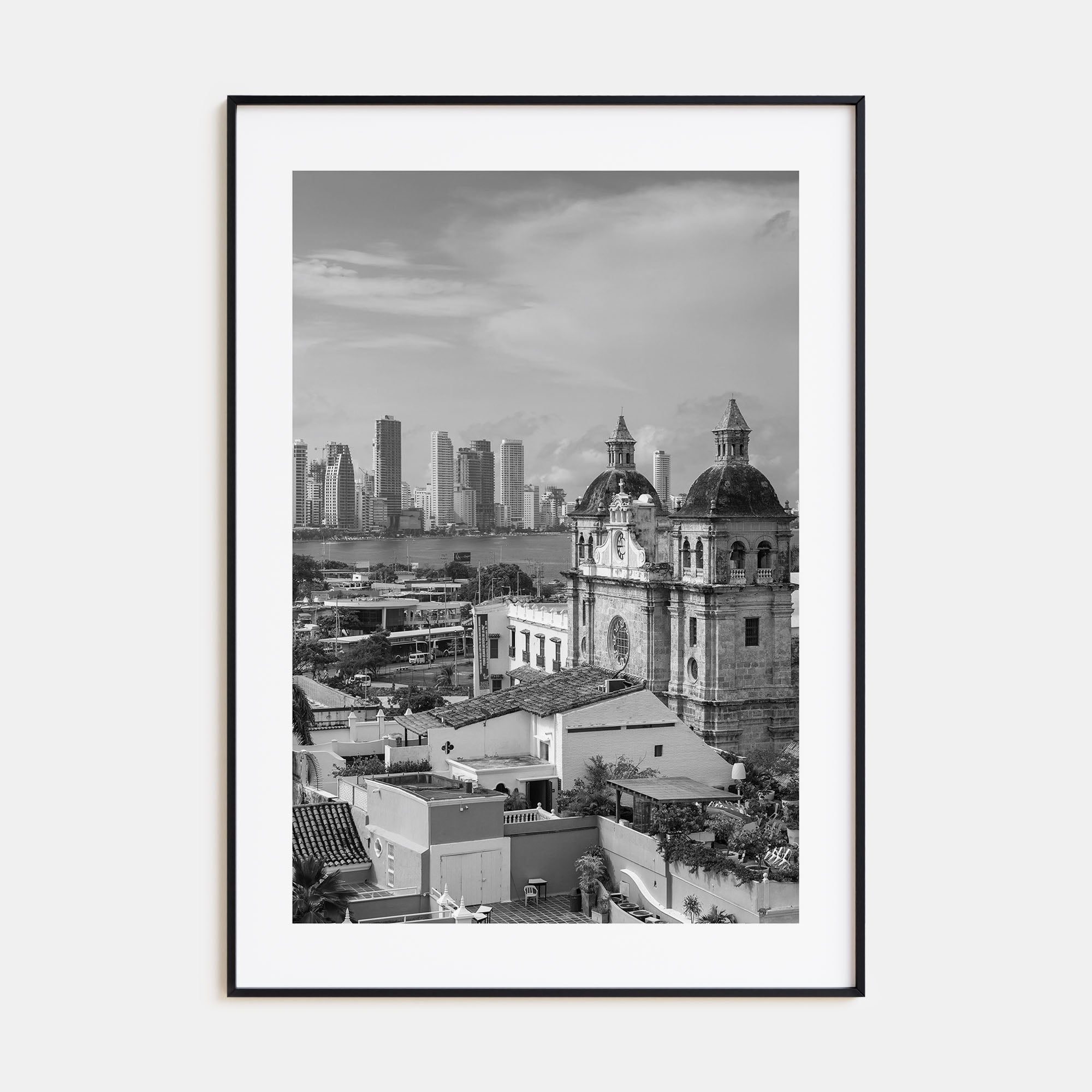 Cartagena de Indias Photo B&W Poster