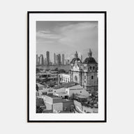 Cartagena de Indias Photo B&W Poster