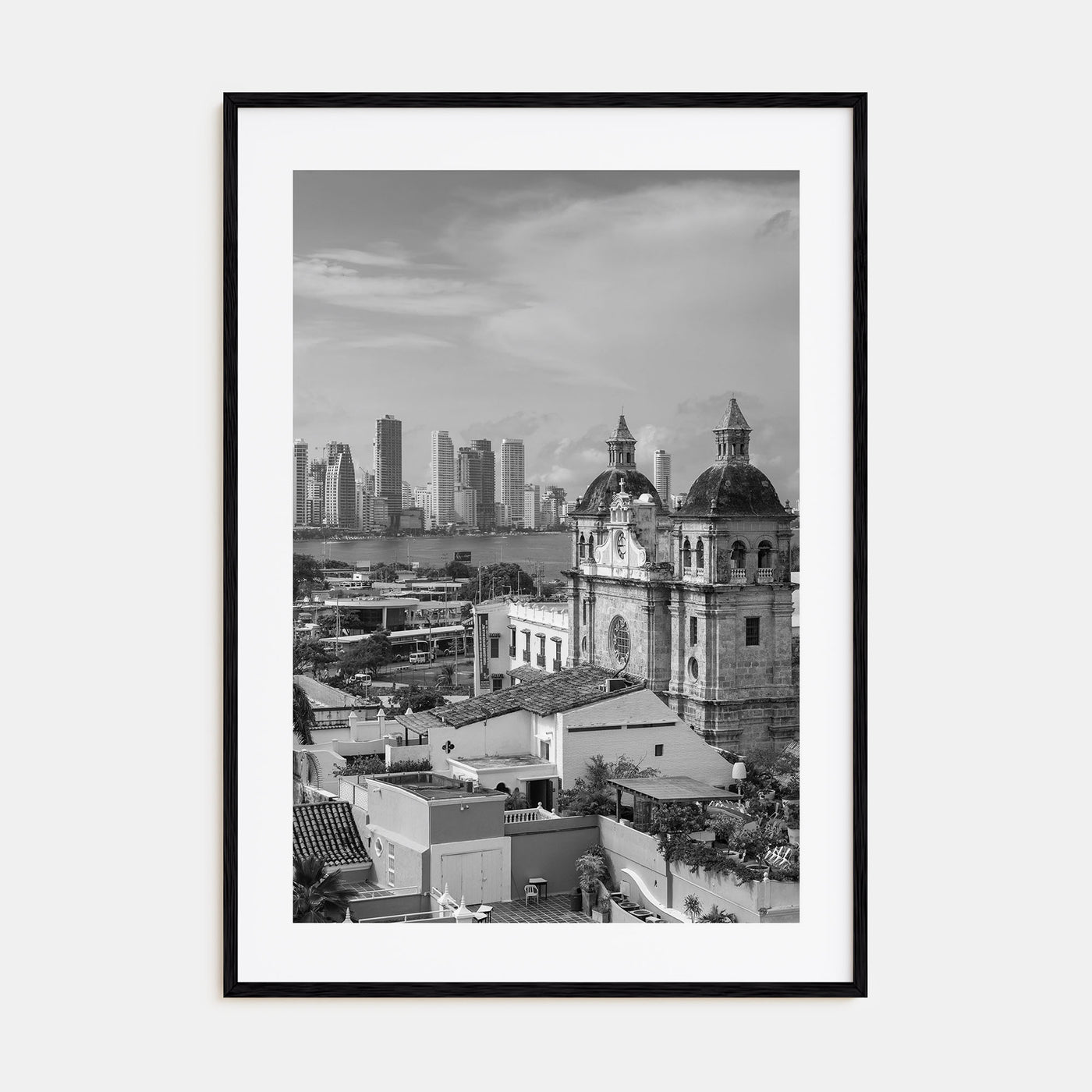 Cartagena de Indias Photo B&W Poster