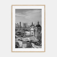Cartagena de Indias Photo B&W Poster