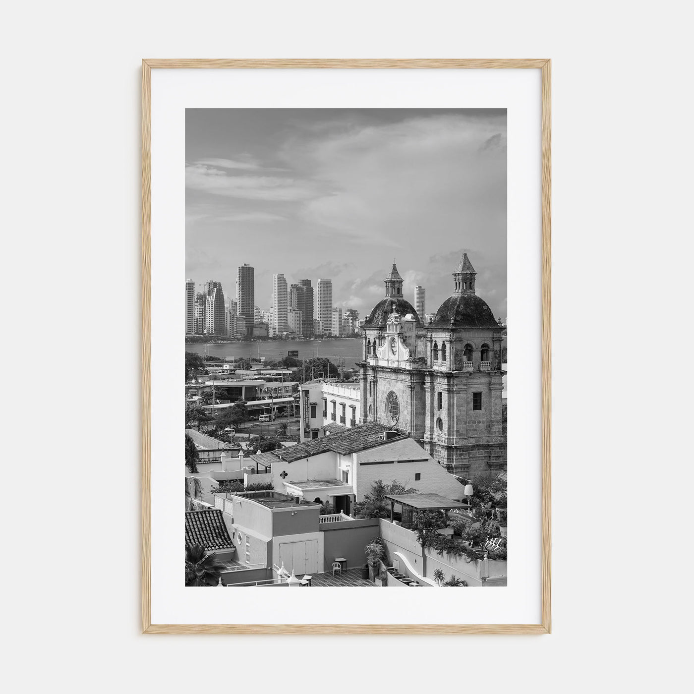 Cartagena de Indias Photo B&W Poster