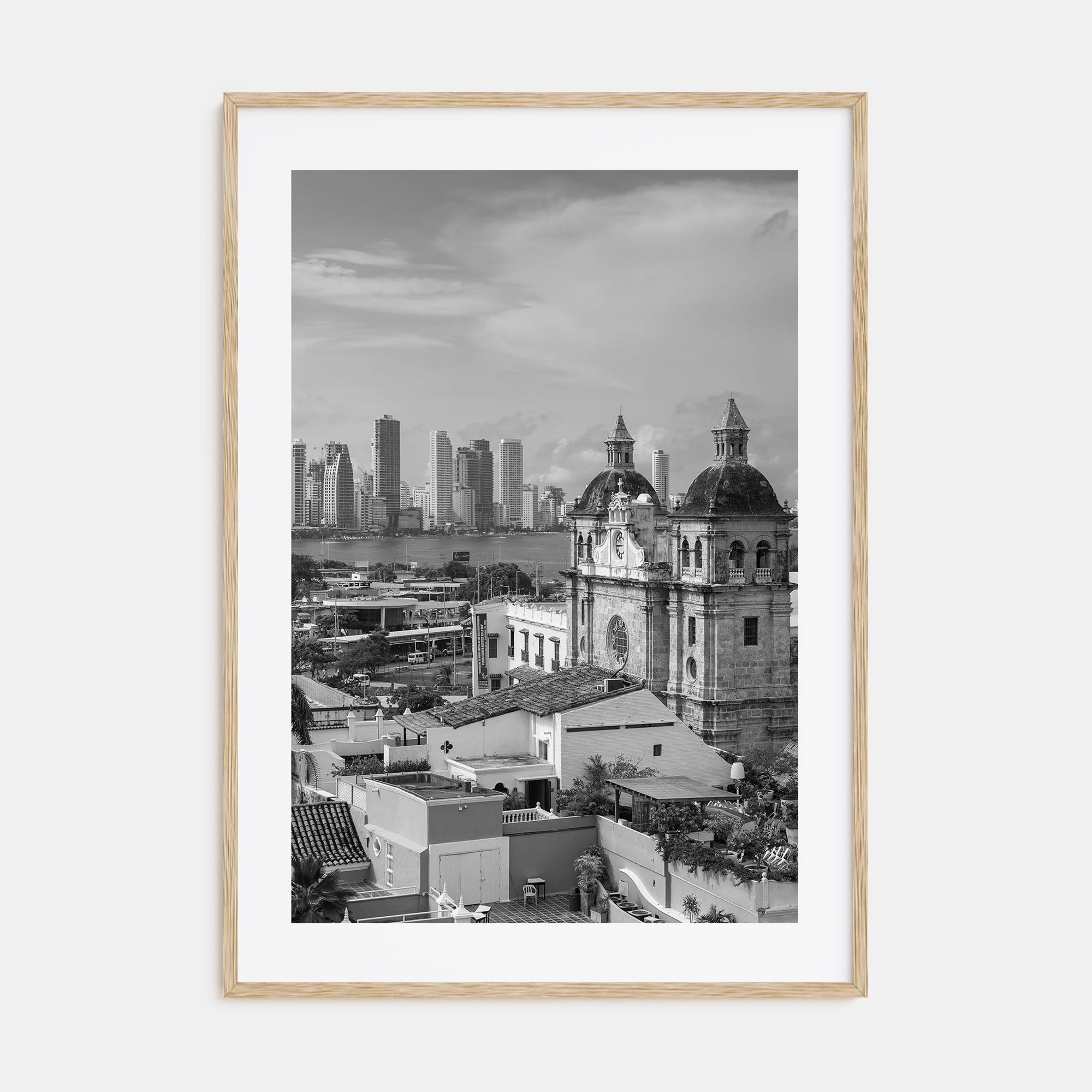 Cartagena de Indias Photo B&W Poster