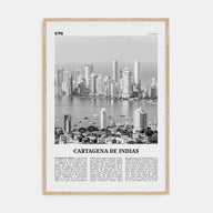 Cartagena de Indias Travel B&W Poster