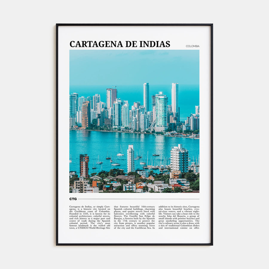 Cartagena de Indias Travel Color Poster