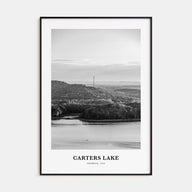 Carters Lake Portrait B&W Poster