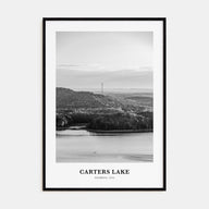 Carters Lake Portrait B&W Poster