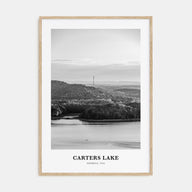 Carters Lake Portrait B&W Poster