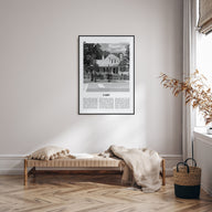 Cary Travel B&W Poster