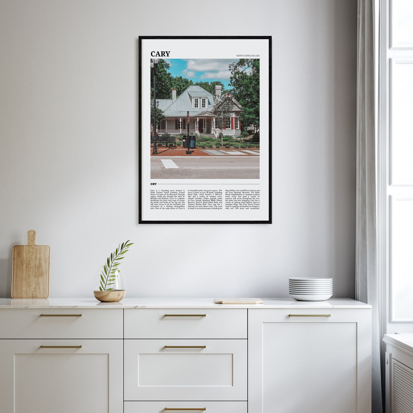 Cary Travel Color Poster